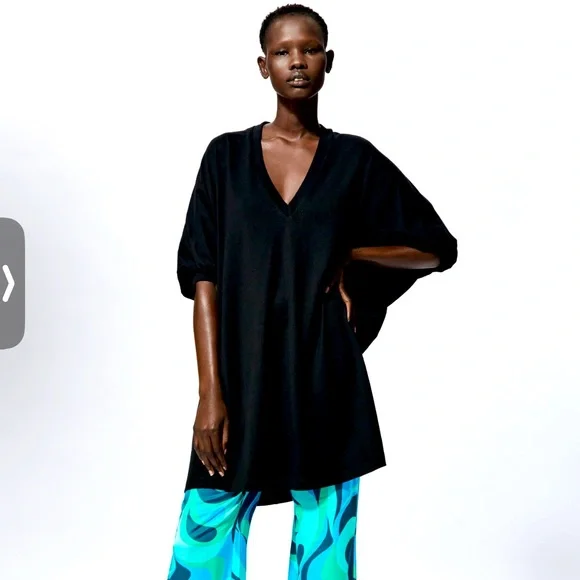 Zara | Dresses | Nwt Zara Cocoon Dress In Black | Poshmark